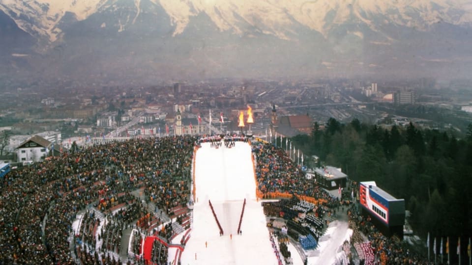 Olympische Winterspiele 1976 in Innsbruck.