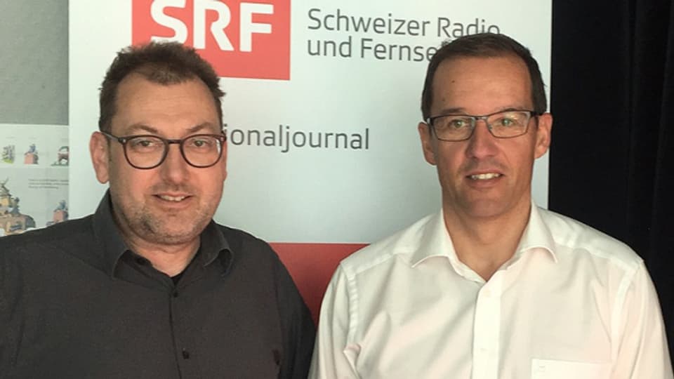 Peter Peyer (links) und Andreas Thöny: Sie beide wollen in den Bündner Regierungsrat.