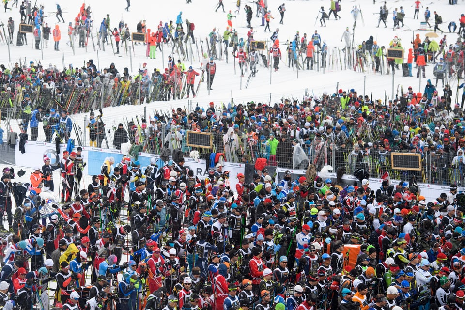 Rekordteilnehmerzahl beim Engadiner Skimarathon