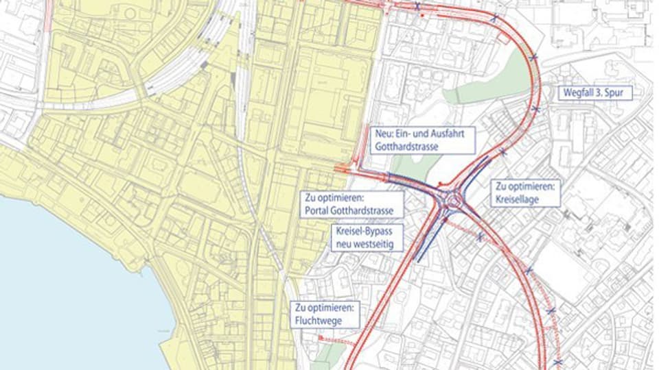 Zuger Regierung legt Projektkredit für Stadttunnel vor.