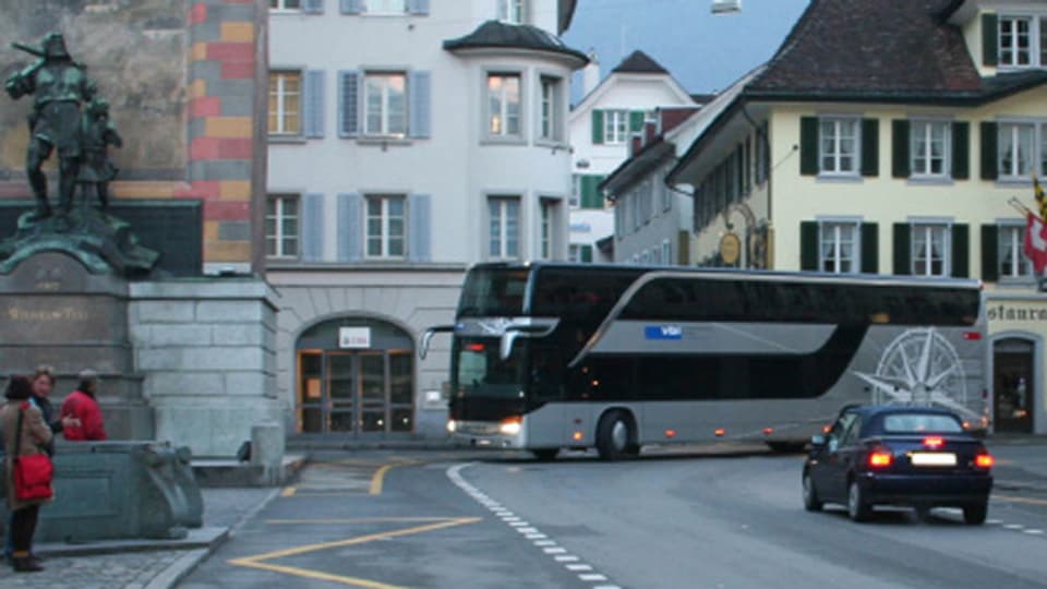 Ein Tellbus der Auto AG Uri wurde von der Luzerner Polizei gestoppt.