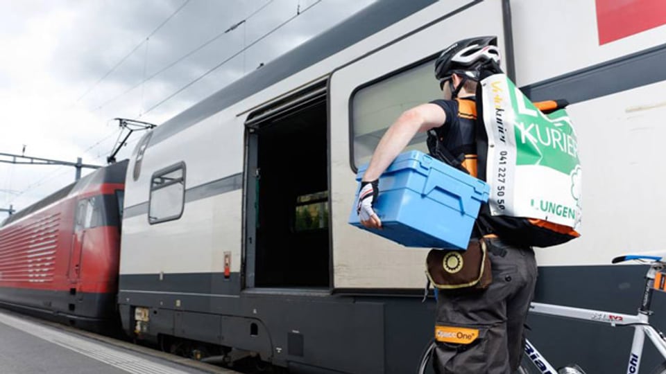 Velokurier Luzern arbeitet vernetzt mit der Bahn