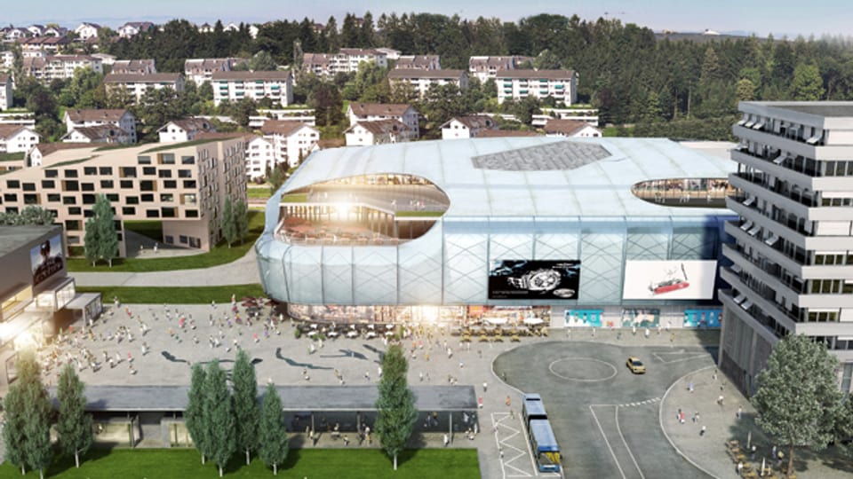 So soll die Mall of Switzerland dereinst aussehen.