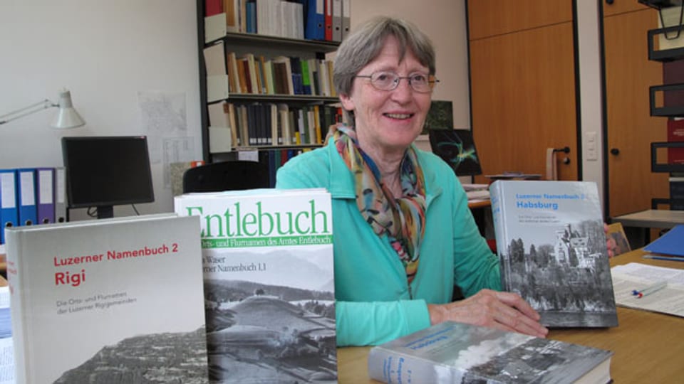 Erika Waser, Leiterin des Projekts Luzerner Namenbuch.