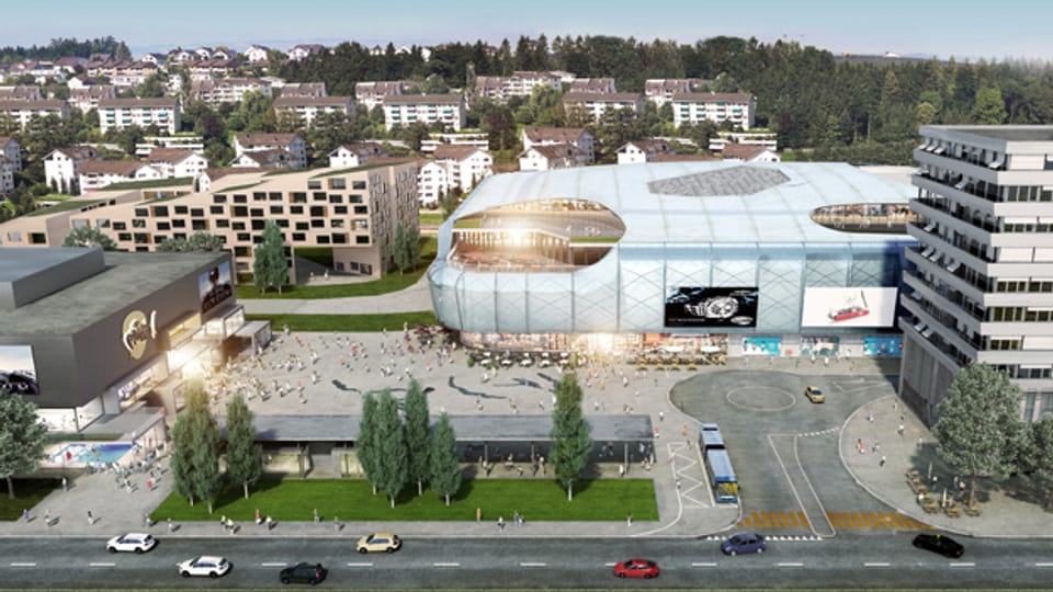 In Ebikon ist ein grosses Einkaufszentrum geplant.