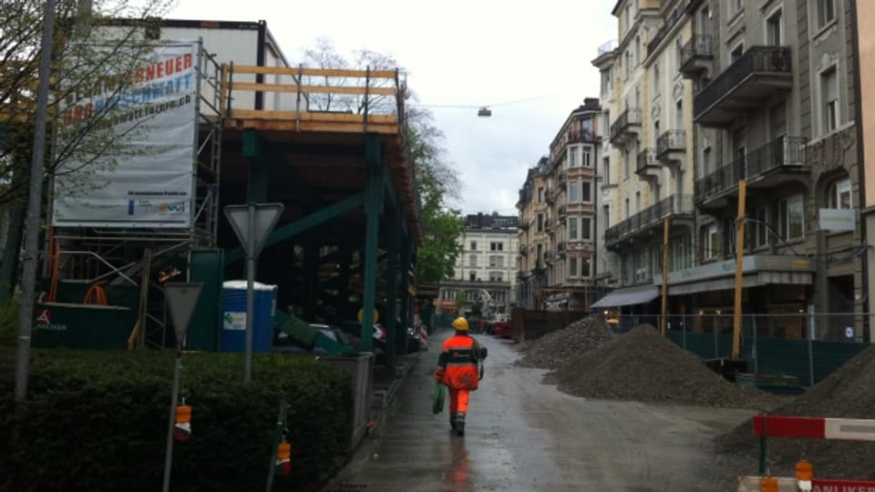 Bauarbeiten mitten in der Stadt Luzern fordern Quartierbewohner.