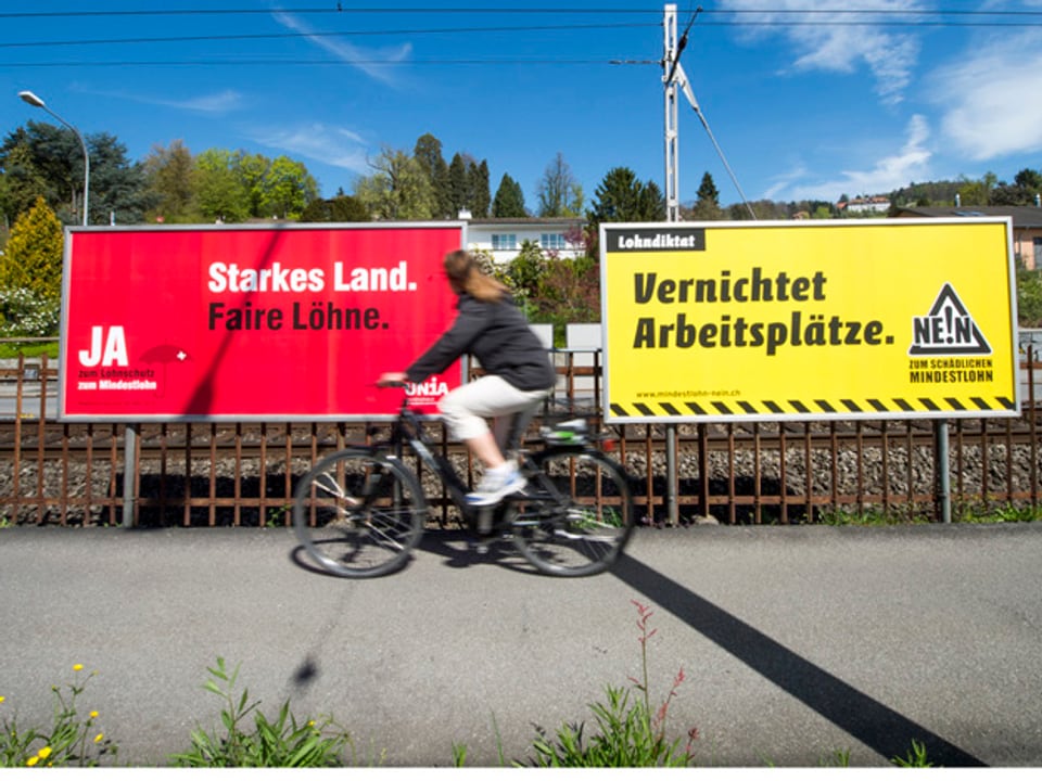 In Luzern hängen an 600 Stellen Plakate