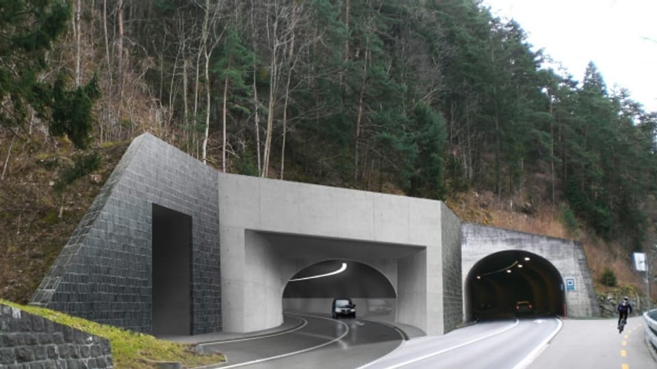 So könnte ein Tunnelportal am Axen aussehen.