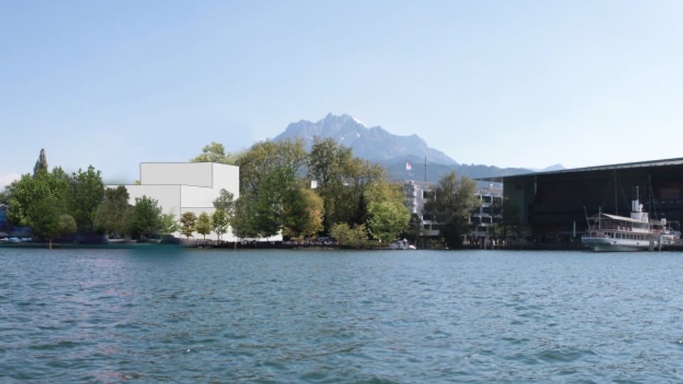 Die Salle Modulable soll beim Inseli in Luzern gebaut werden