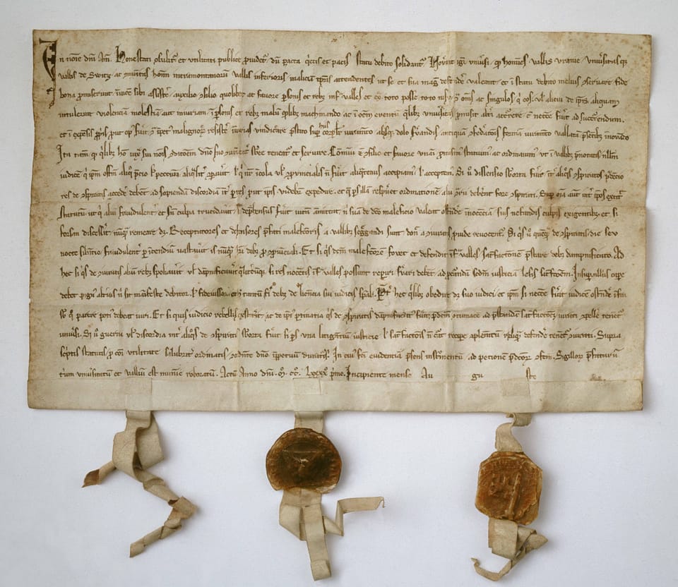 Der Bundesbrief hatte im Mittelalter kaum Bedeutung.