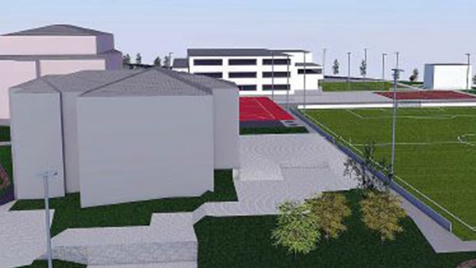 Das geplante Sportzentrum in Oberarth.