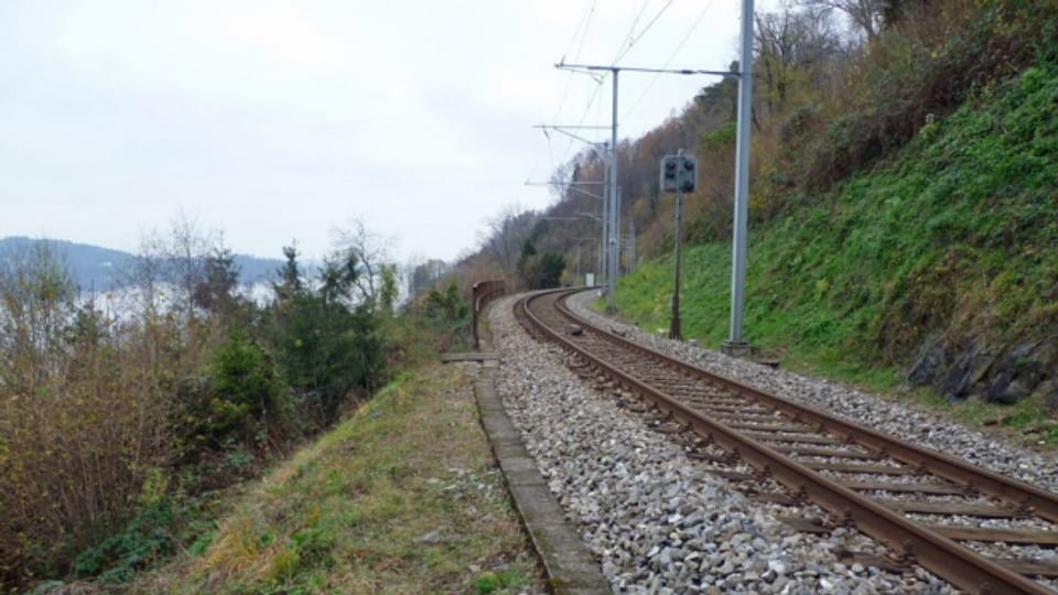 Die Bahnstrecke an der Ostseite des Zugersees soll ausgebaut werden.