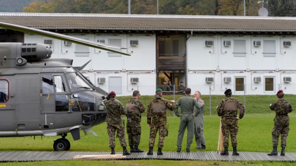 Auf dem Waffenplatz Wil werden Swissint-Kräfte ausgebildet