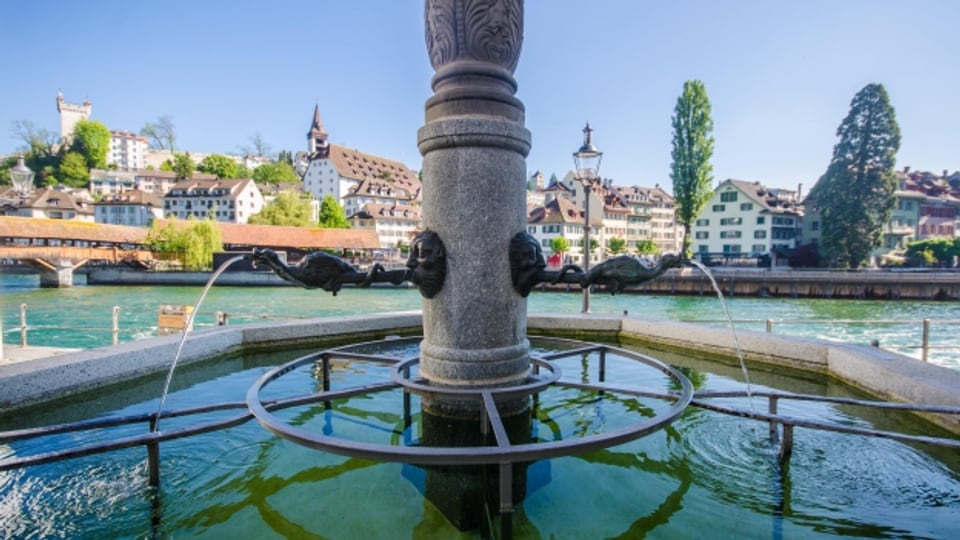 Der Pfistergass-Brunnen in Luzern.