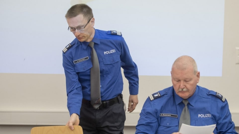 Polizeikommandant Adi Achermann (links) und Kripochef Daniel Bussmann wurden freigesprochen.