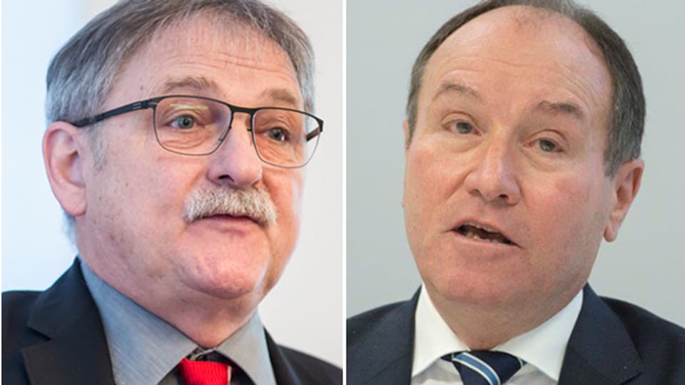 Die Regierungsräte Franz Enderli (CSP) und Niklaus Bleiker (CVP) treten bei den Wahlen im nächsten Jahr nicht mehr an