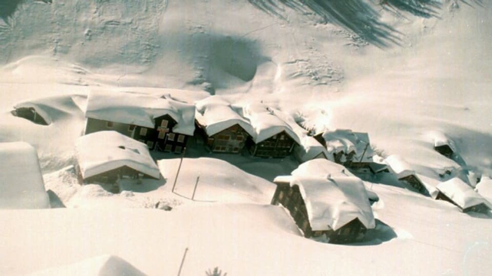 In schneereichen Wintern kann es vorkommen, dass die 60 Einwohner von Meien eingeschlossen sind