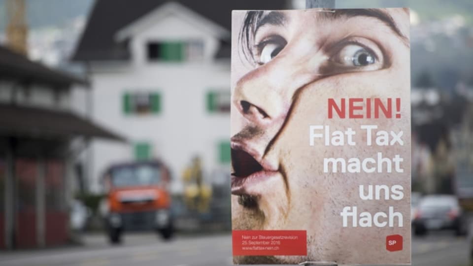 Die Spendengelder hinter solchen Plakaten müssen im Kanton Schwyz künftig offen gelegt werden.