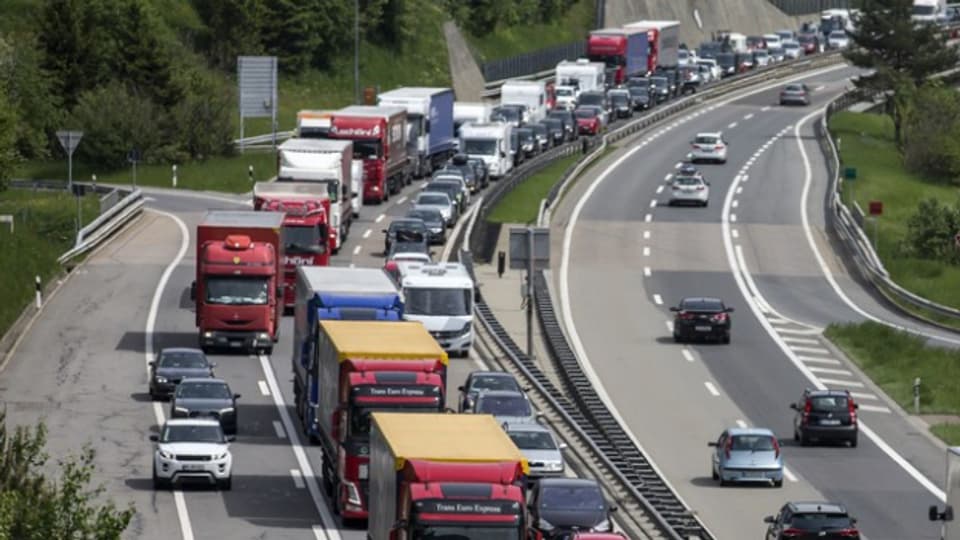 Nichts geht mehr: Am Gotthard staut sich der Verkehr