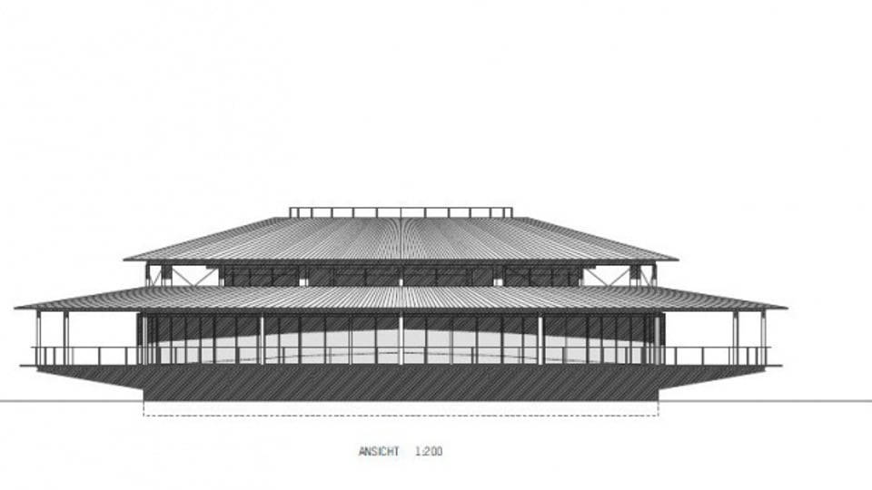 So soll er aussehen: Der neu geplante Pavillon