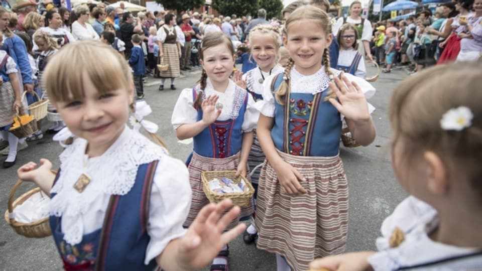 Am Jodlerfest nahmen auch viele Kinder teil.