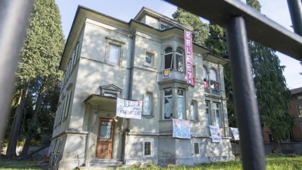 Ein besetztes Haus in der Stadt Luzern