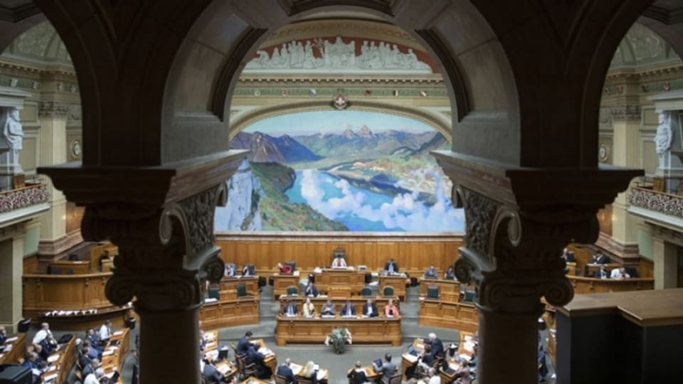Der Nationalratssaal im Bundeshaus.
