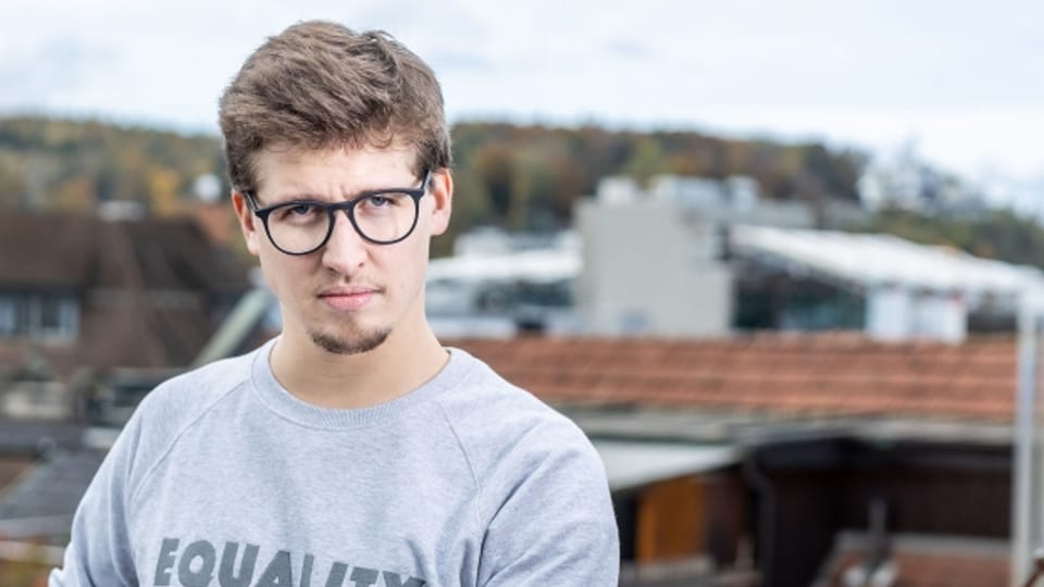 Der 24-jährige Jona Studhalter ist Co-Präsident der Partei
