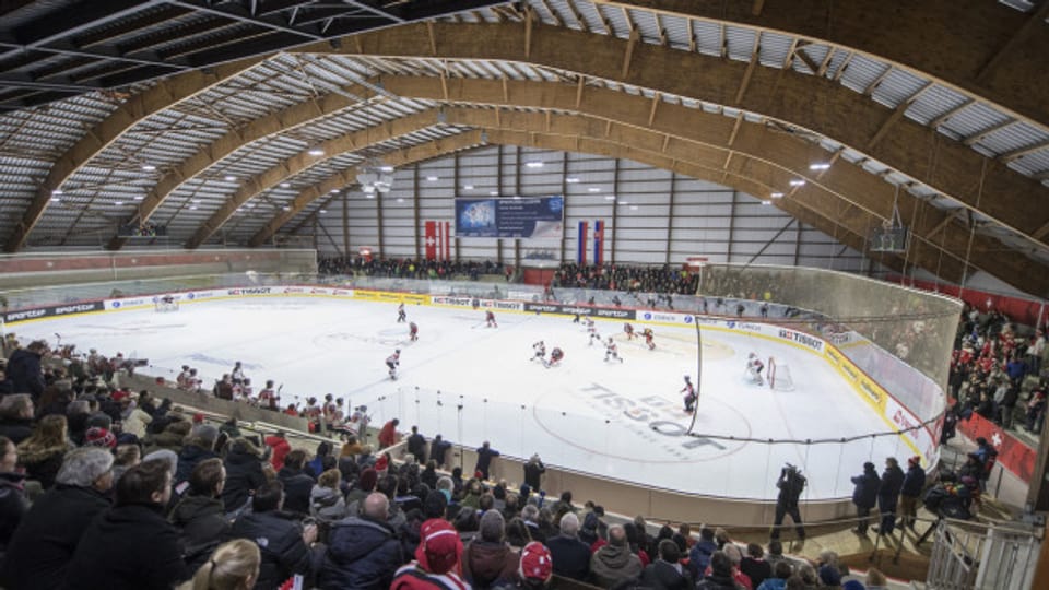 Eishockey-Match im Regionalen Eiszentrum Luzern anlässlich des Lucerne Cup 2018.