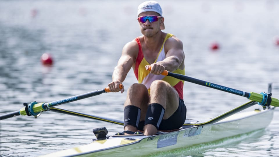 Roman Röösli holt auf dem Rotsee zwei Medaillen.