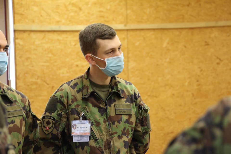 Ein Luzerner Im Kosovo: Swisscoy-Soldat Dario Walker.