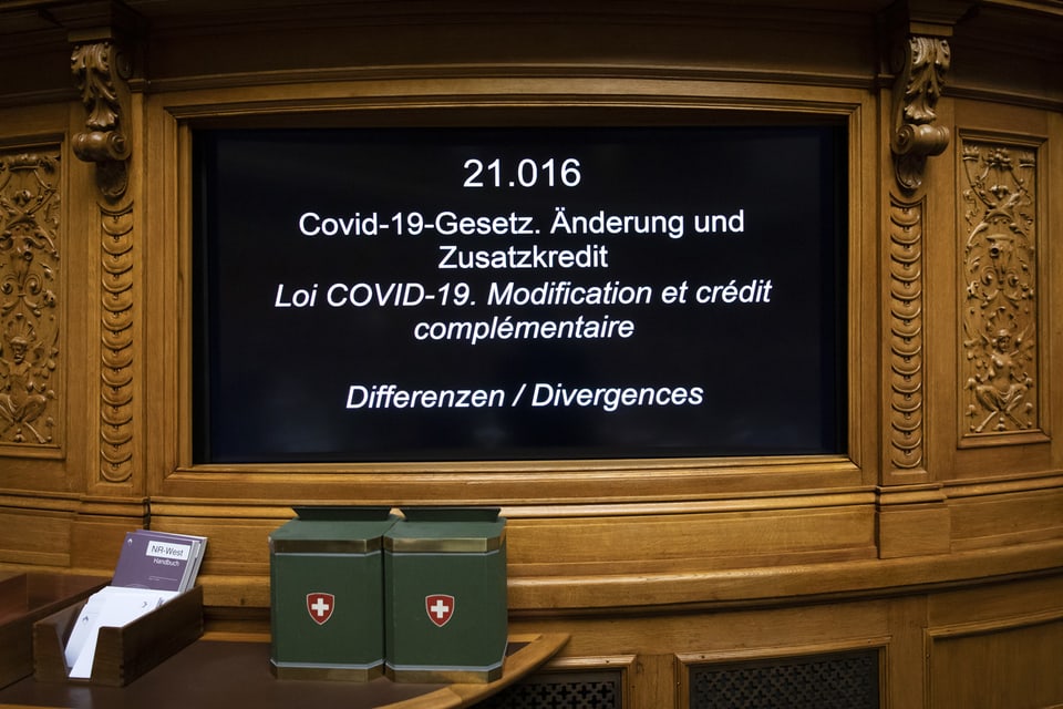 Beratung des Covid-19-Gesetzes im Bundeshaus