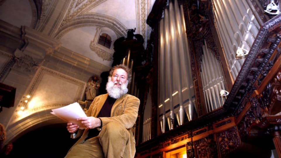 Der Maestro und seine Muse: Wolfgang Sieber und die Orgel der Hofkirche.