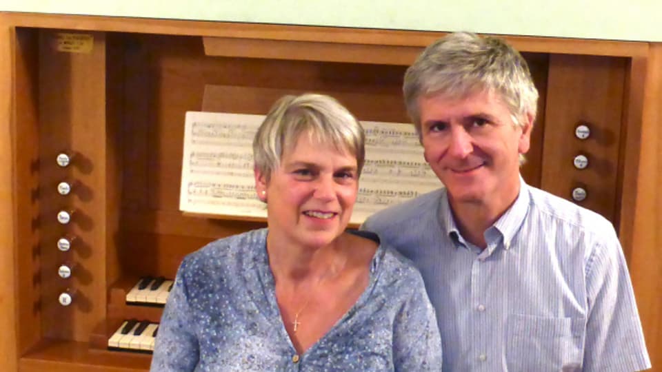 Sie erforschen die Orgeln: Eva und Marco Brandazza