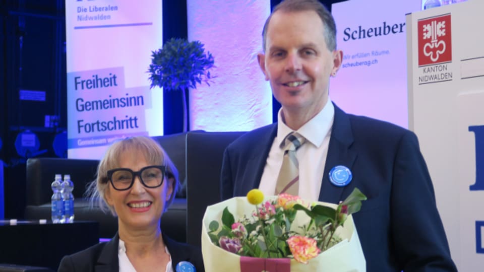 Judith Odermatt und Dominik Steiner wollen für die FDP in die Nidwaldner Regierung.