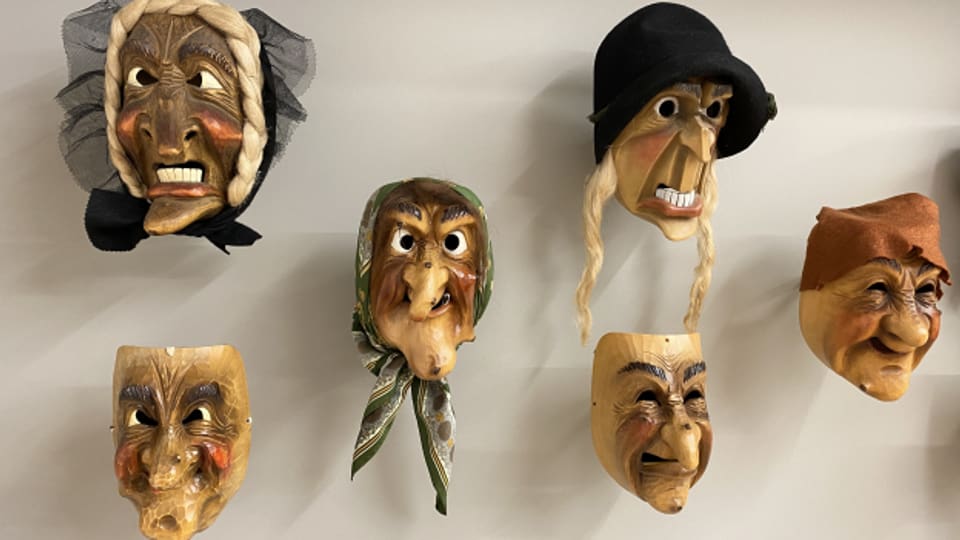 Krienser Masken in der Ausstellung im Museum Bellpark