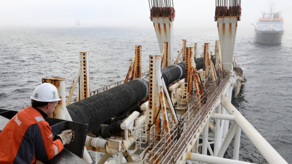 Da wurde noch mit Hochdruck gebaut: die Verlegung der Pipeline in der Ostsee.