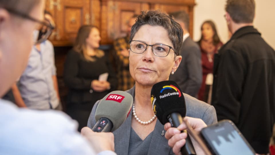Maya Büchi am Tag ihrer Abwahl im im März 2022.