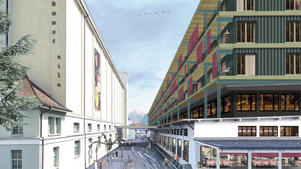 Neu soll in der Werkmatt in Altdorf auch ein Hotel entstehen (rechts).