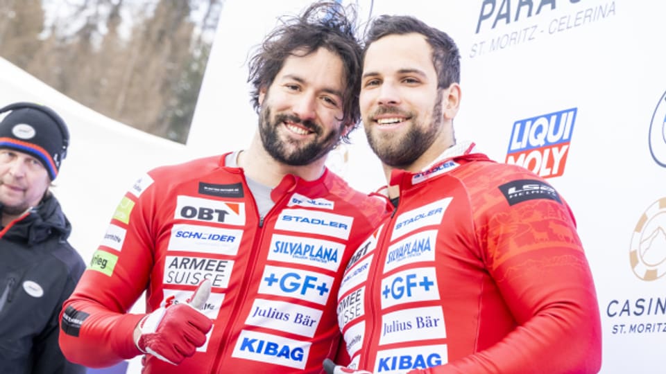 Freuen sich über Bronze: Michael Vogt (rechts) und Sandro Michel.