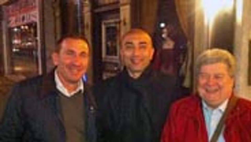Roberto Di Matteo mit seinen Freunden Roy Pagno und Pino Ciaccio