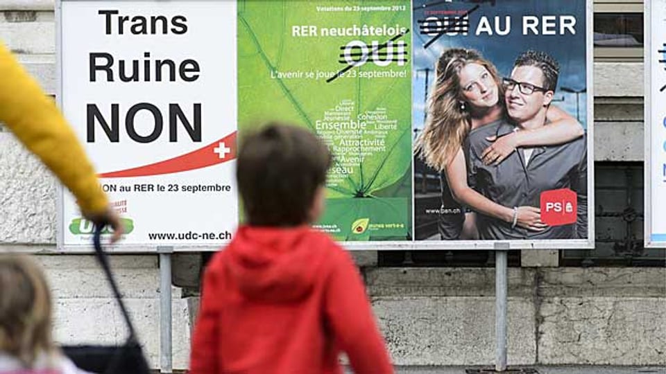 Die schnelle Bahnverbindung «Transrun» zwischen Neuchâtel und La Chaux-de-Fonds wurde am 23. September mit 50,29 Prozent Nein-Stimmen abgelehnt.