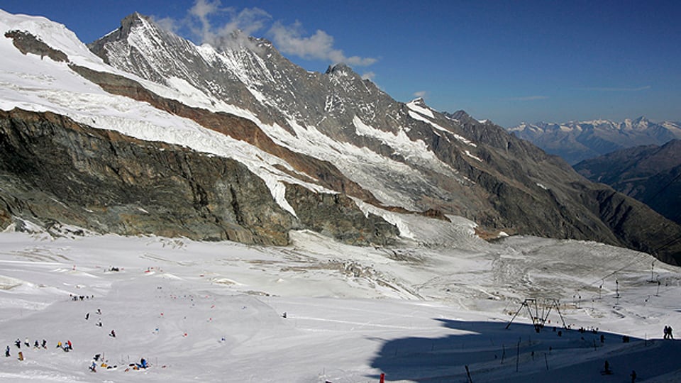 Der Feegletscher: Das Sommerskigebiet oberhalb von Saas Fee.