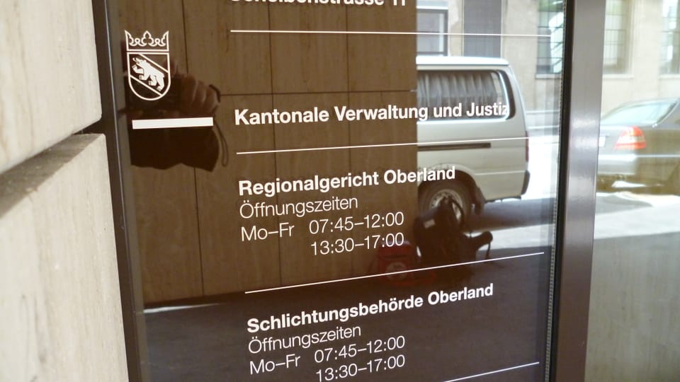 Die Verhandlung fand vor dem Regionalgericht Oberland in Thun statt.