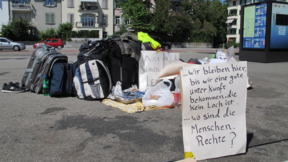 Die Polizei hat das Camp der Asylsuchenden in Solothurn geräumt