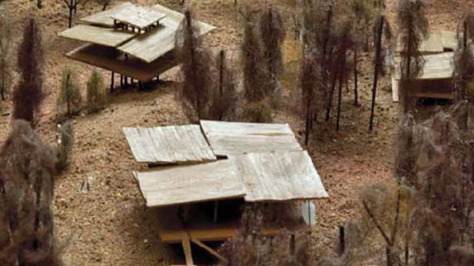 Eine Art Pfahlbauersiedlung: Das nun gestoppte Projekt für ein Novartis-Ausbildungszentrum