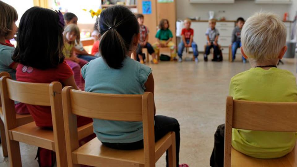 In jedem 5. Kindergarten im Matthäus-Quartier betreut ein Mann die Kinder.