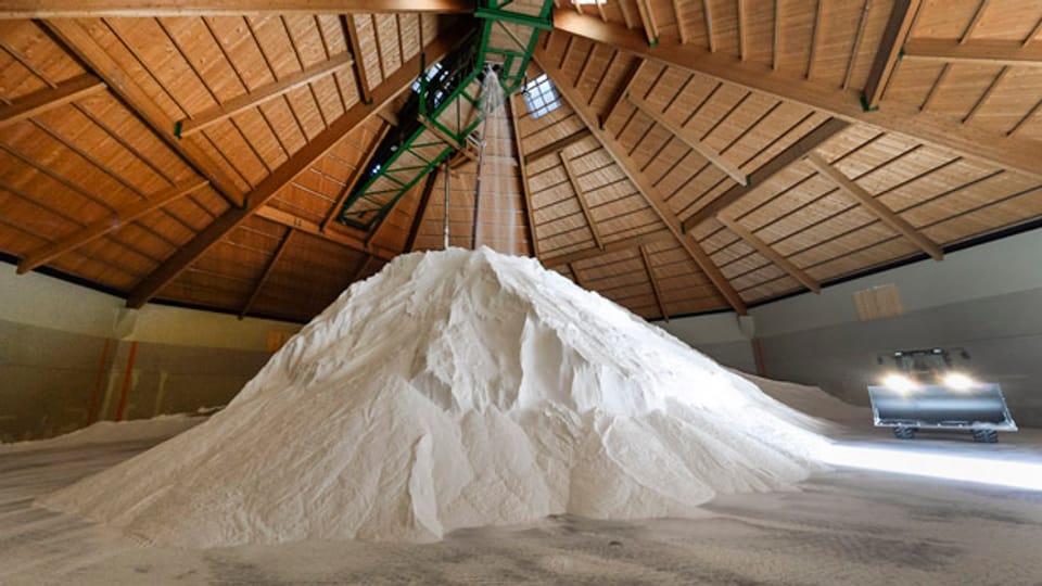 Rund 1000 Tonnen Salz liegen in Bex an Lager.