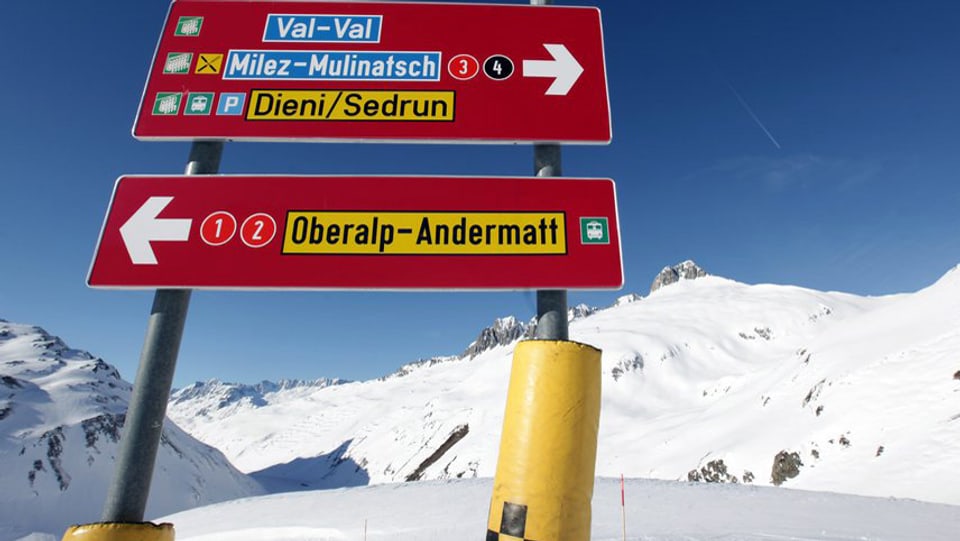 Das Bundesamt für Verkehr sagt, die Skigebiete von Andermatt/UR und Sedrun/GR dürfen miteinander verbunden werden.
