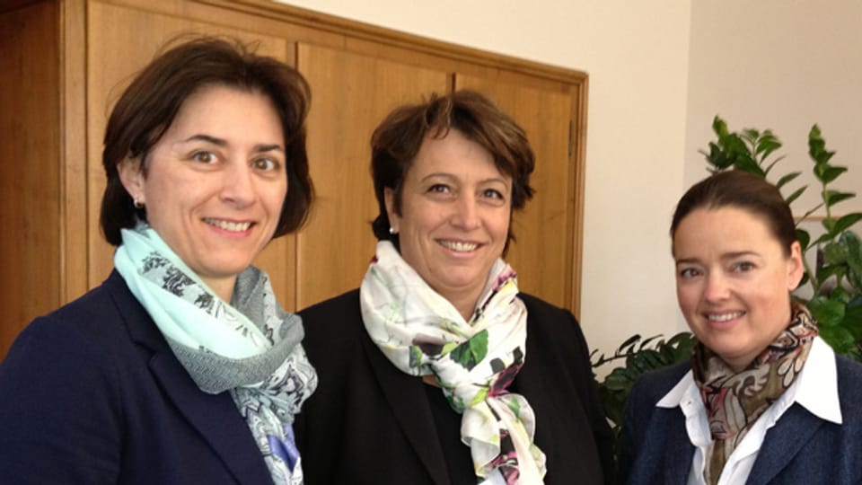 Das Frauentrio in der neuen Thurgauer Regierung (von links): Monika Knill (SVP), Cornelia Komposch (SP) und Carmen Haag (CVP).